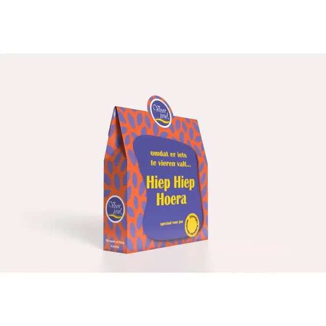 Voor jou Omdat lijn Hiep hiep hoera chocoladecadeau