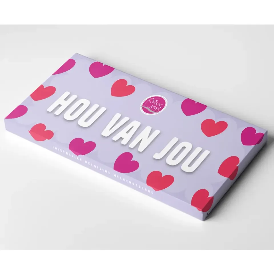 Voor jou Wensreep Hou van jou chocoladereep liefde