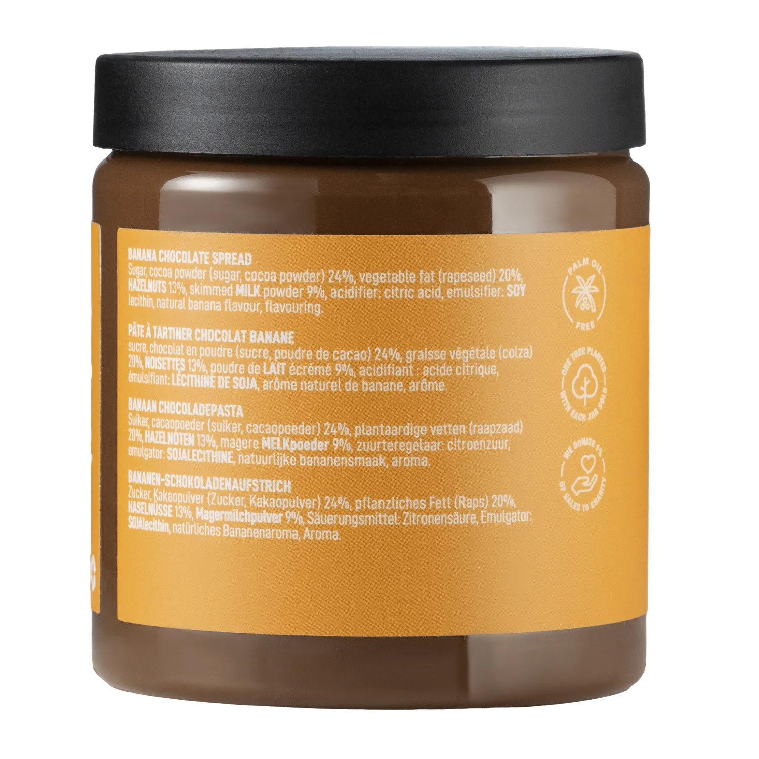 WOW Chocolao Banaan chocolade spread 275g banoffee