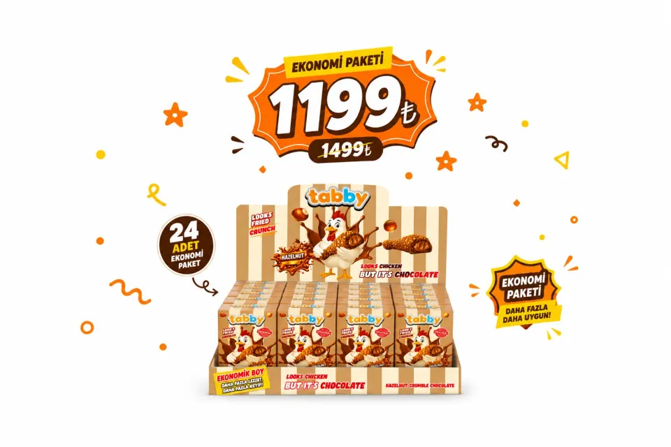 Tabby Drumstick Ekonomi hazelnoot chocolade 24 stuks