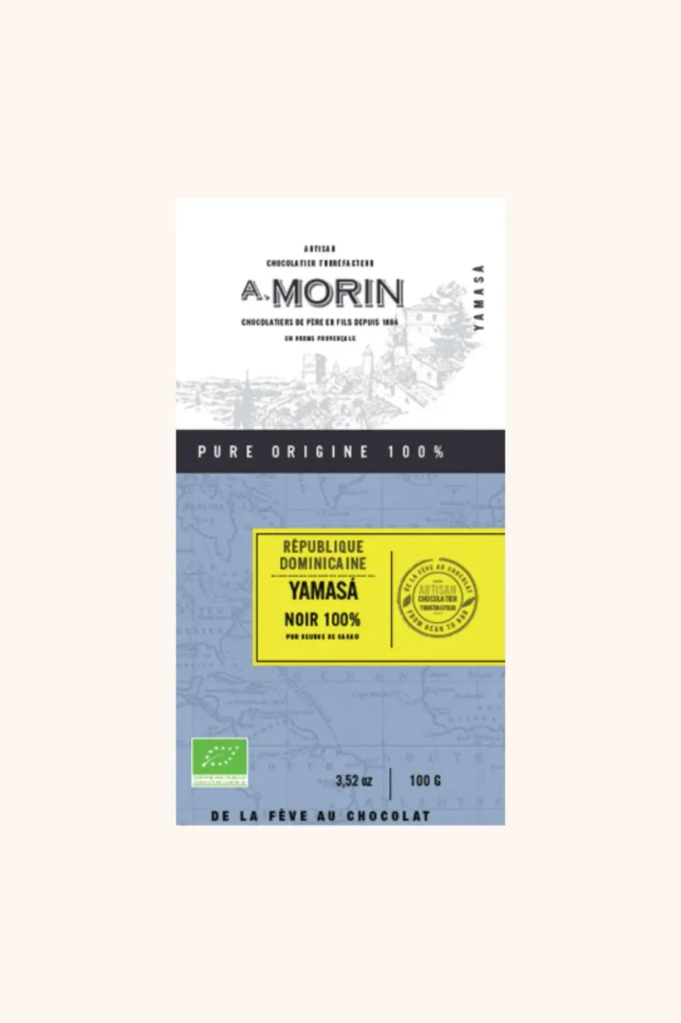 Chocolaterie Morin Yamasa 100% cacaopasta 100g bio