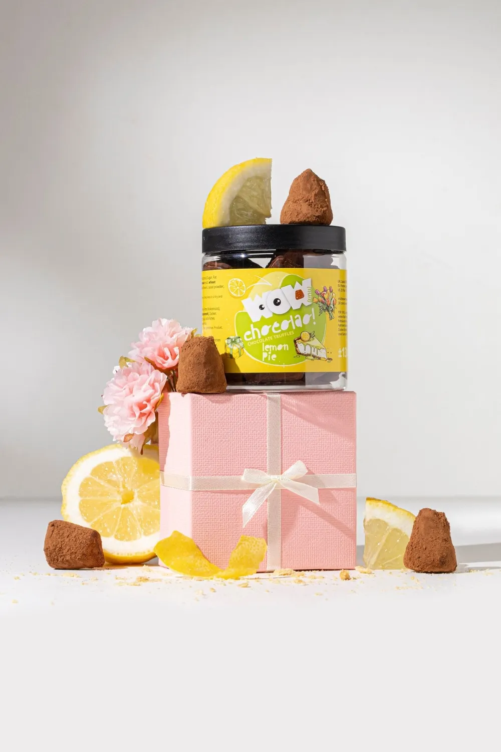 WOW Chocolao Citroentaart Moederdag truffels 130 g pot