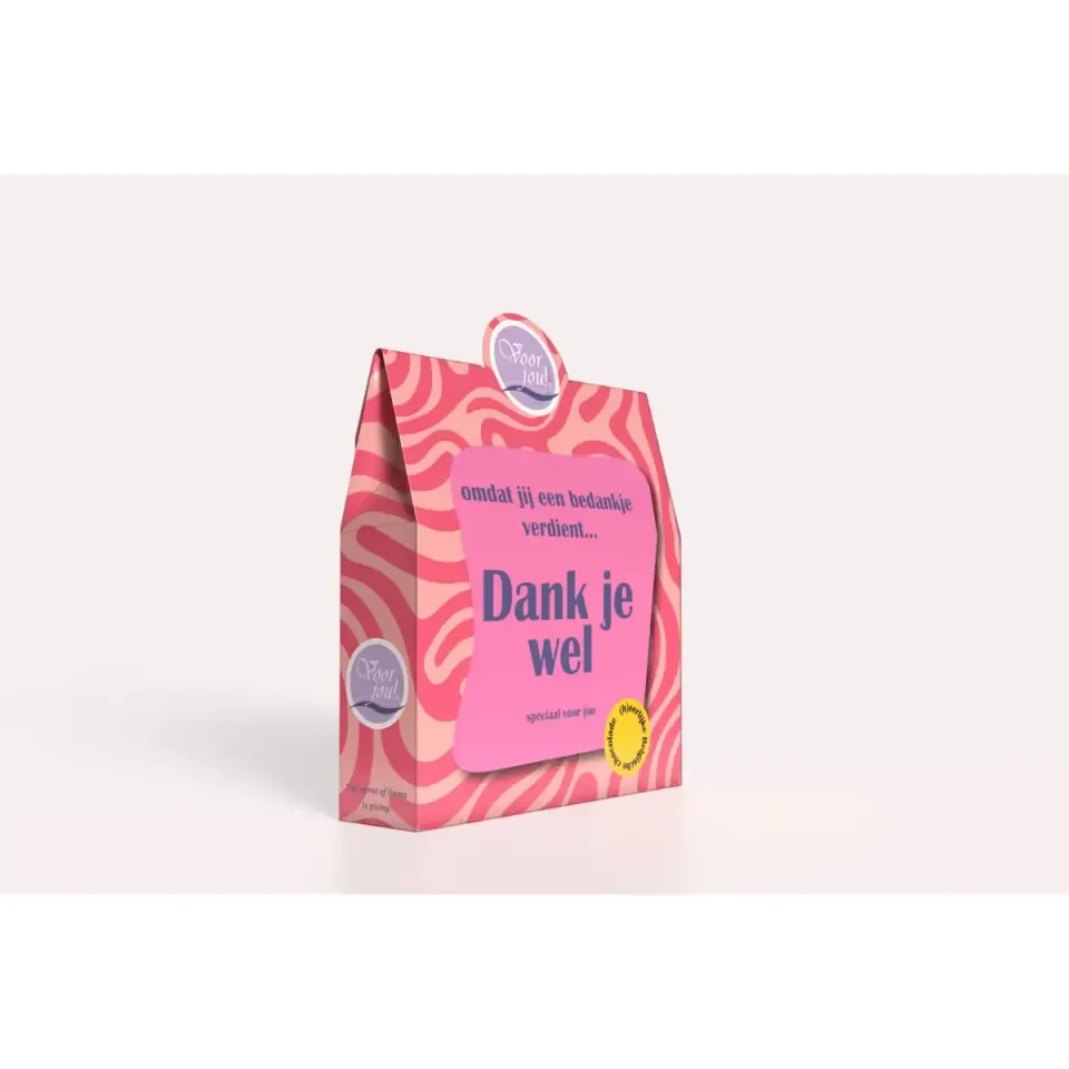 Voor jou Omdat Dank je wel chocolade cadeau melk