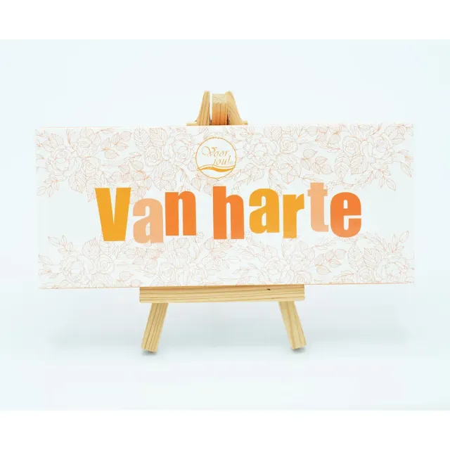 Voor jou Wensreep Boeket van Harte chocoladereep