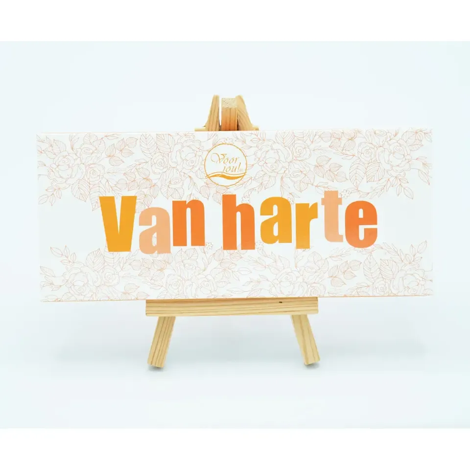 Voor jou Wensreep Boeket van Harte chocoladereep