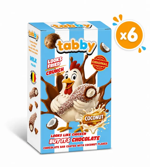 Tabby Coconut Drumstick chocolade kokos 6x50g