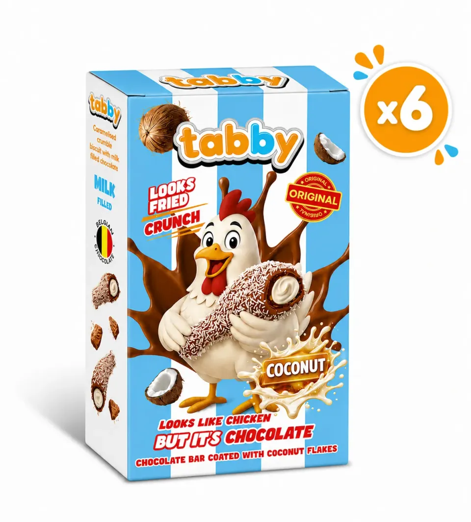 Tabby Coconut Drumstick chocolade kokos 6x50g