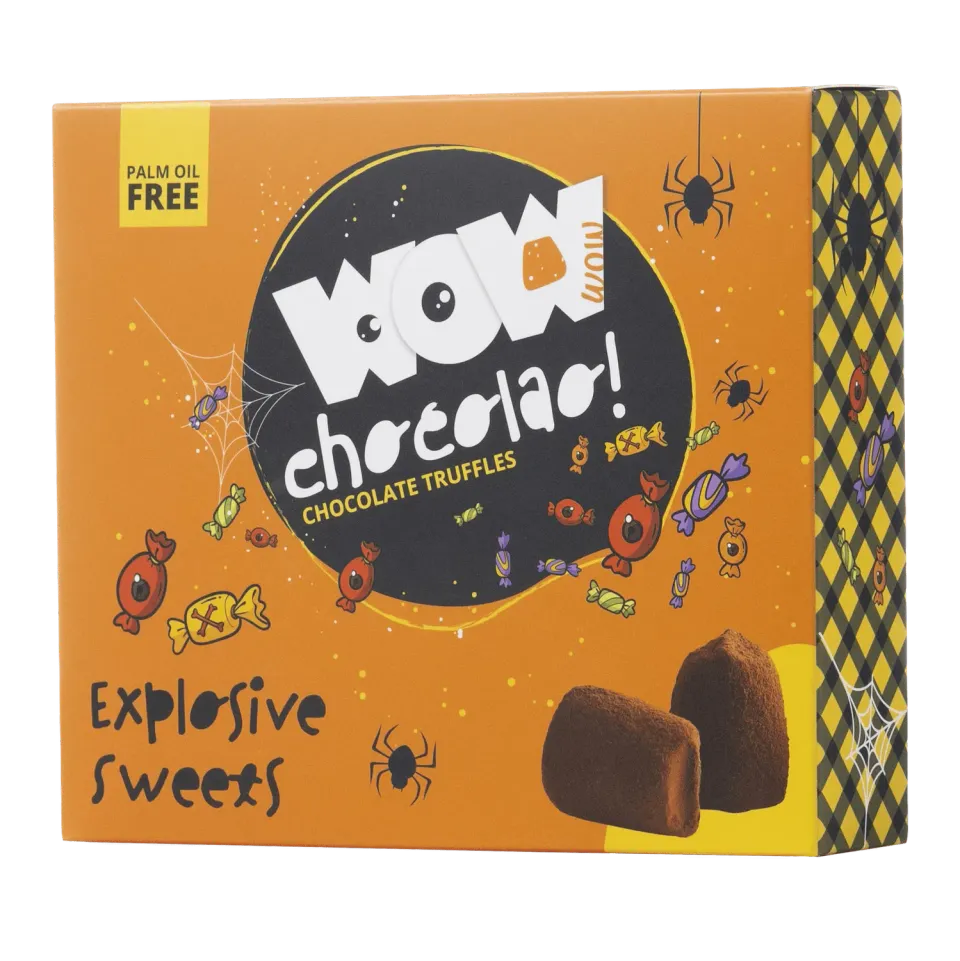 WOW Chocolao Exploding Sweets Halloween truffels 250g box bruis