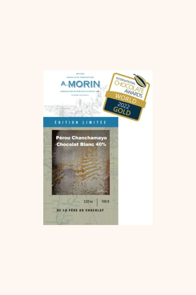 Chocolaterie Morin Peru Chanchamayo witte chocolade 100g 40%