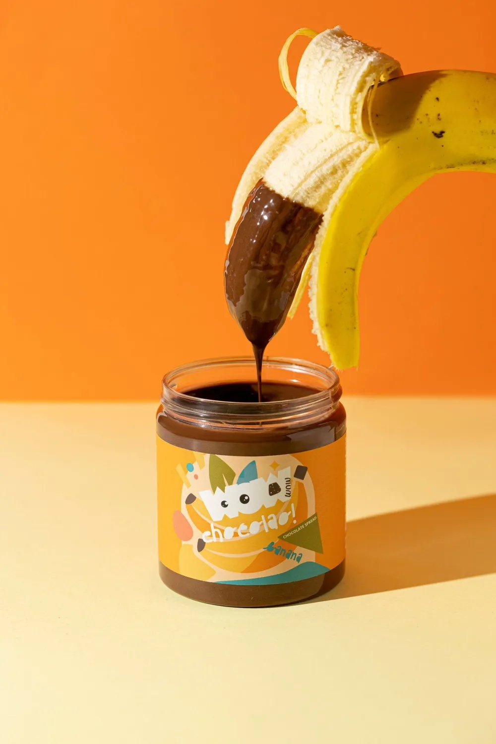 WOW Chocolao Banaan chocolade spread 275g banoffee