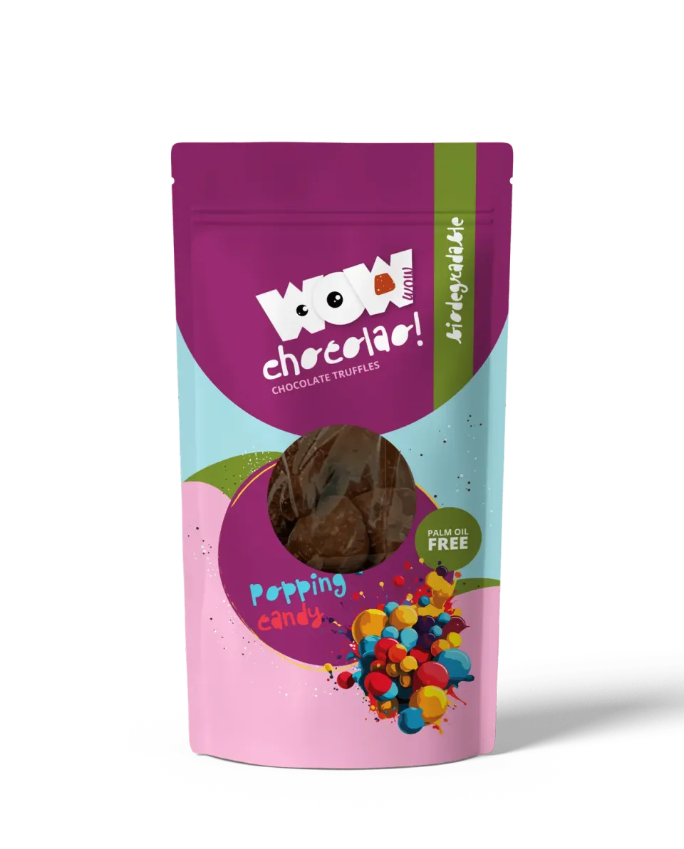 WOW Chocolao Knallende Snoepjes Chocoladetruffels Zak 200g Feest