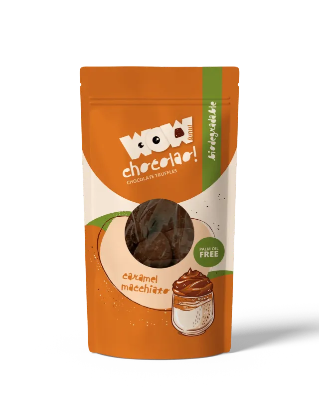 WOW Chocolao Caramel Macchiato chocoladetruffels 200g koffie