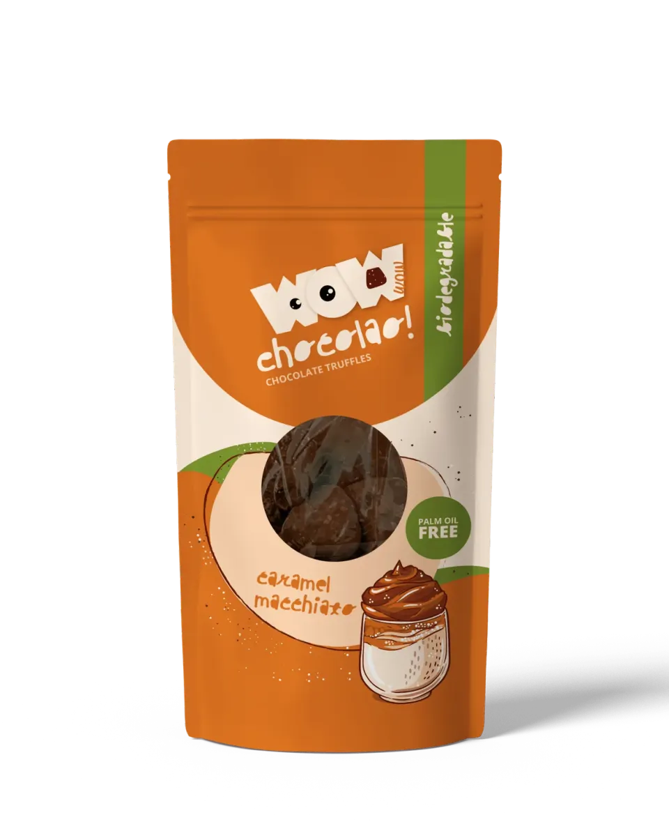 WOW Chocolao Caramel Macchiato chocoladetruffels 200g koffie