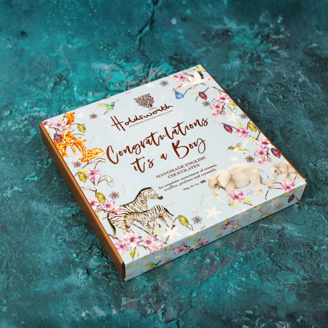 Holdsworth It’s a Boy chocolade cadeaudoos 110g assorti