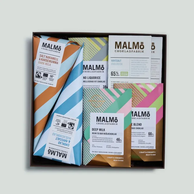 Malmö Chokladfabrik Det lilla extra cadeaubox 7 stuks bio