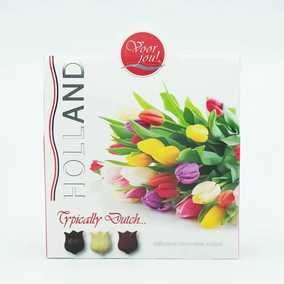 Voor Jou Typical Dutch Tulips chocolade cadeau