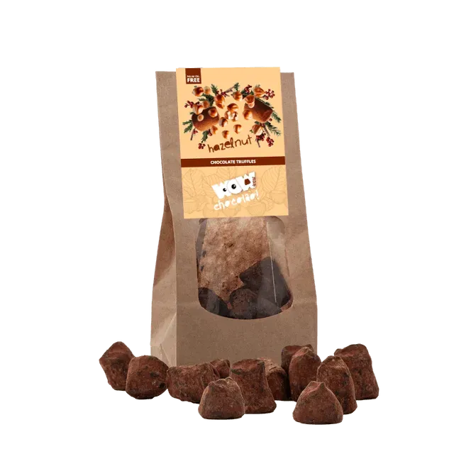 WOW Chocolao Hazelnoot Kerst chocoladetruffels 130g