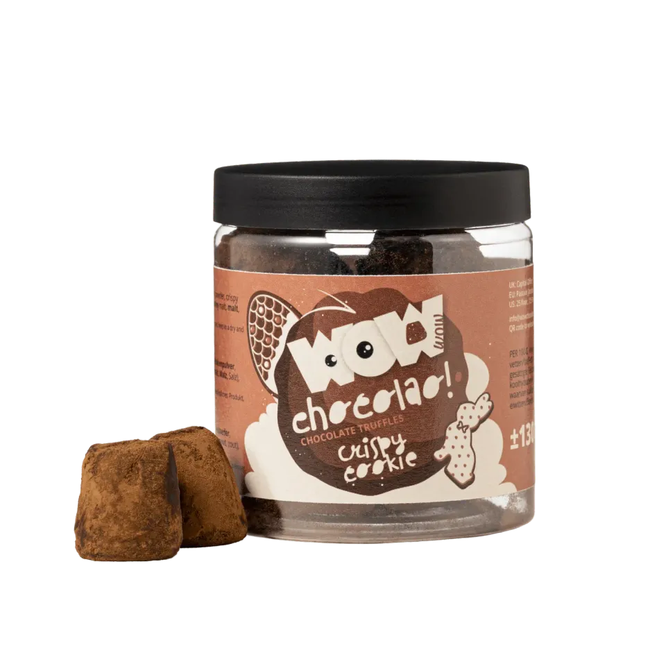 WOW Chocolao Crispy Cookie Truffels 130g Paaspot