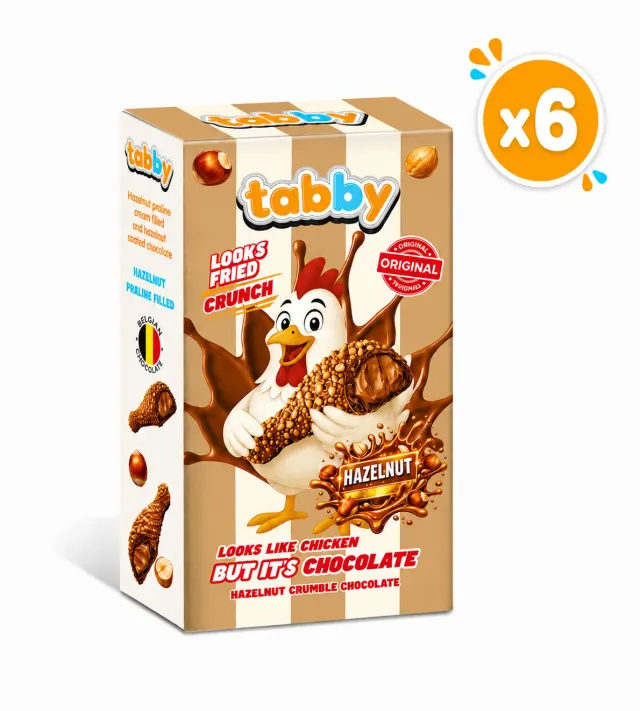 Tabby Chicken Chocolate Hazelnut Drumstick chocolade 6x50g