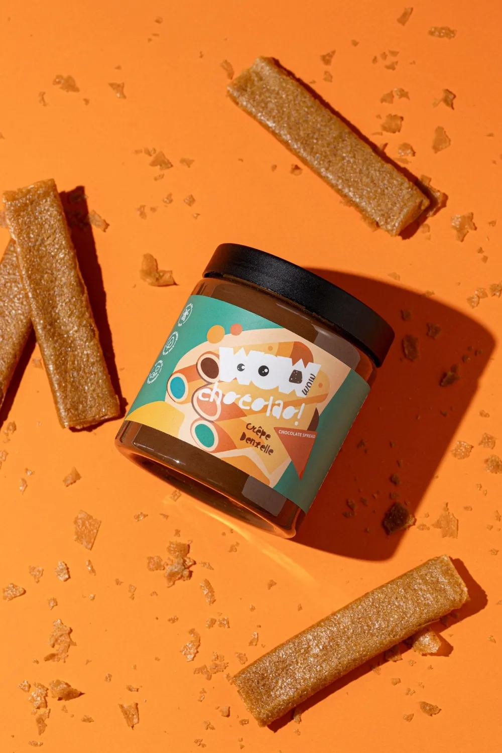 WOW Chocolao Crêpe Dentelle chocoladepasta 275g krokant