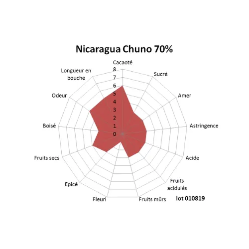 Chocolaterie Morin Nicaragua Chuno 70% bakchocolade 1kg fruit