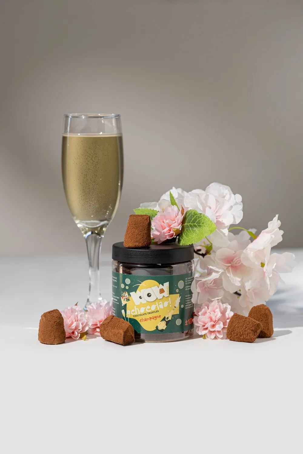 WOW Chocolao Champagne truffels cadeaupot 130g