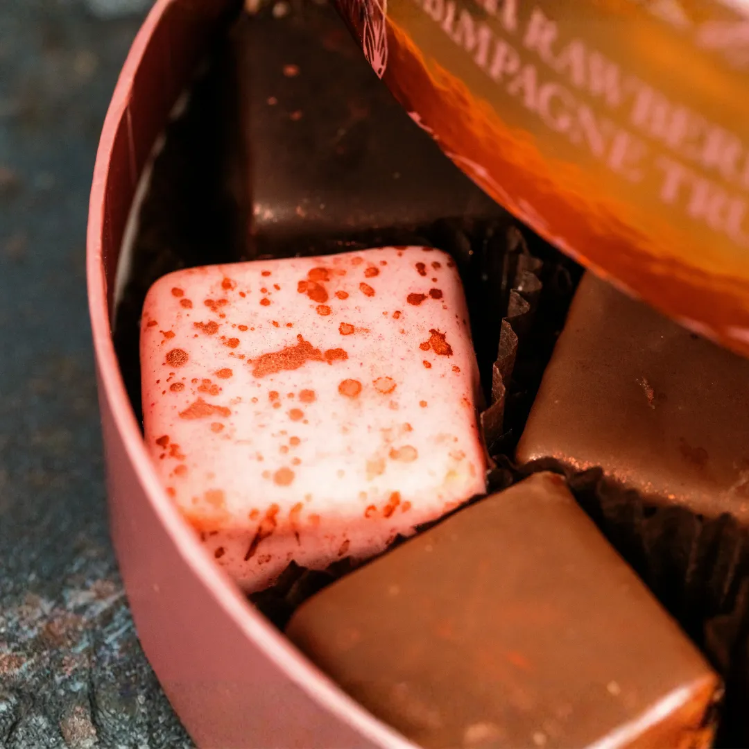 Holdsworth Strawberry Champagne truffels 170g aardbei