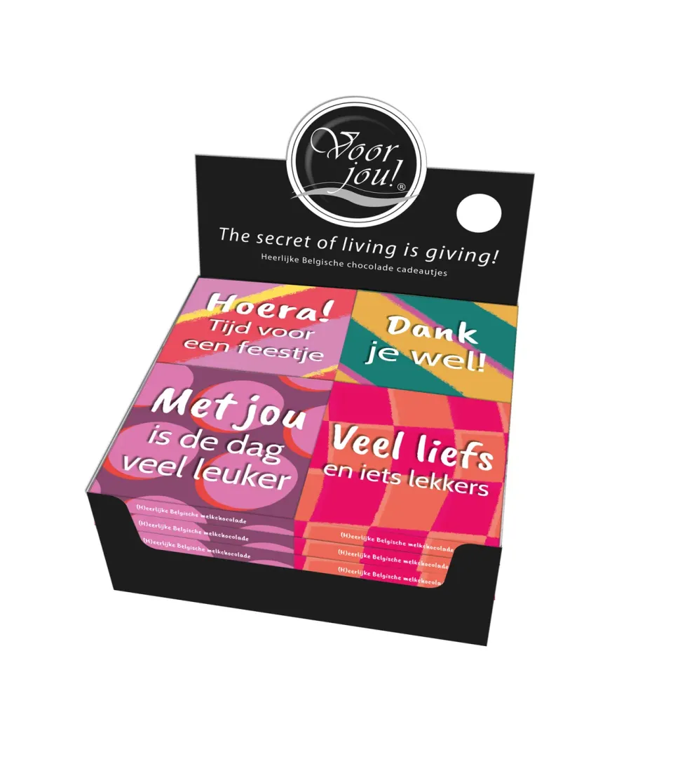Voor jou Opvrolijker tabletten display 24 stuks cadeau