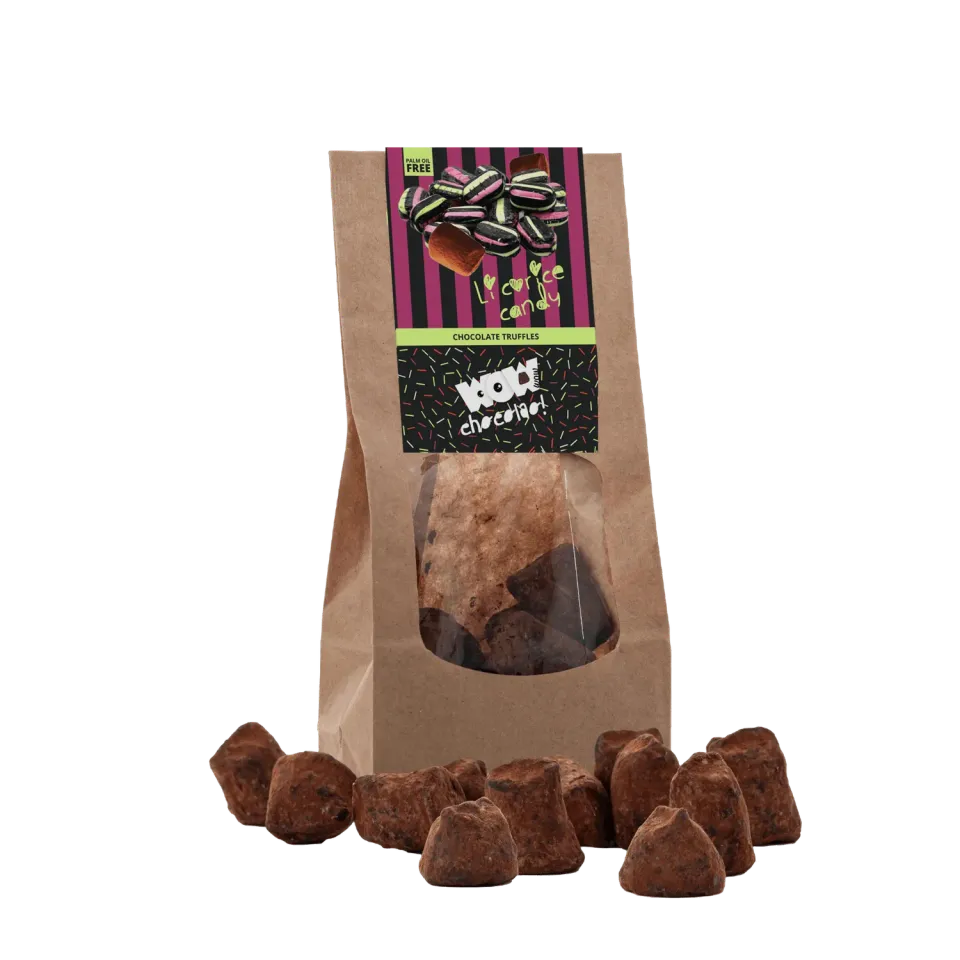 WOW Chocolao Drop chocoladetruffels 130g biologische zak