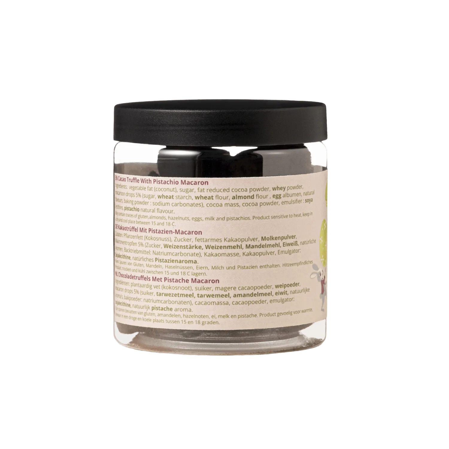 WOW Chocolao Pistache Macaron chocoladetruffels 130g paaspot