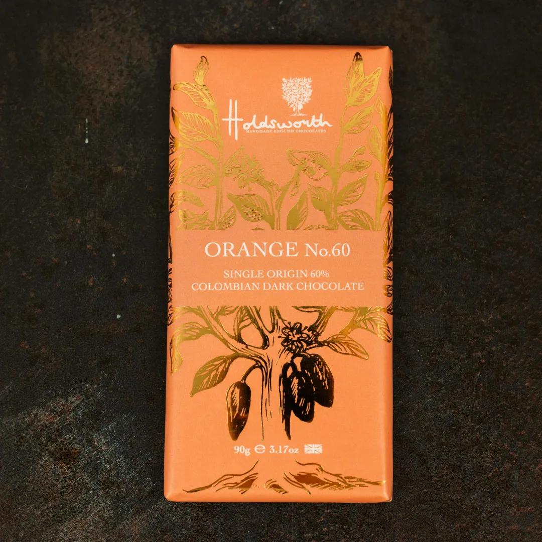 Holdsworth Orange No.60 chocoladereep puur 90g sinaasappel