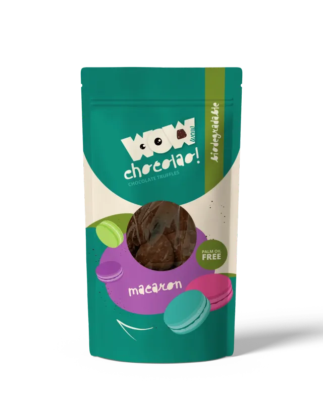 WOW Chocolao Macaron truffels zak 200g frans