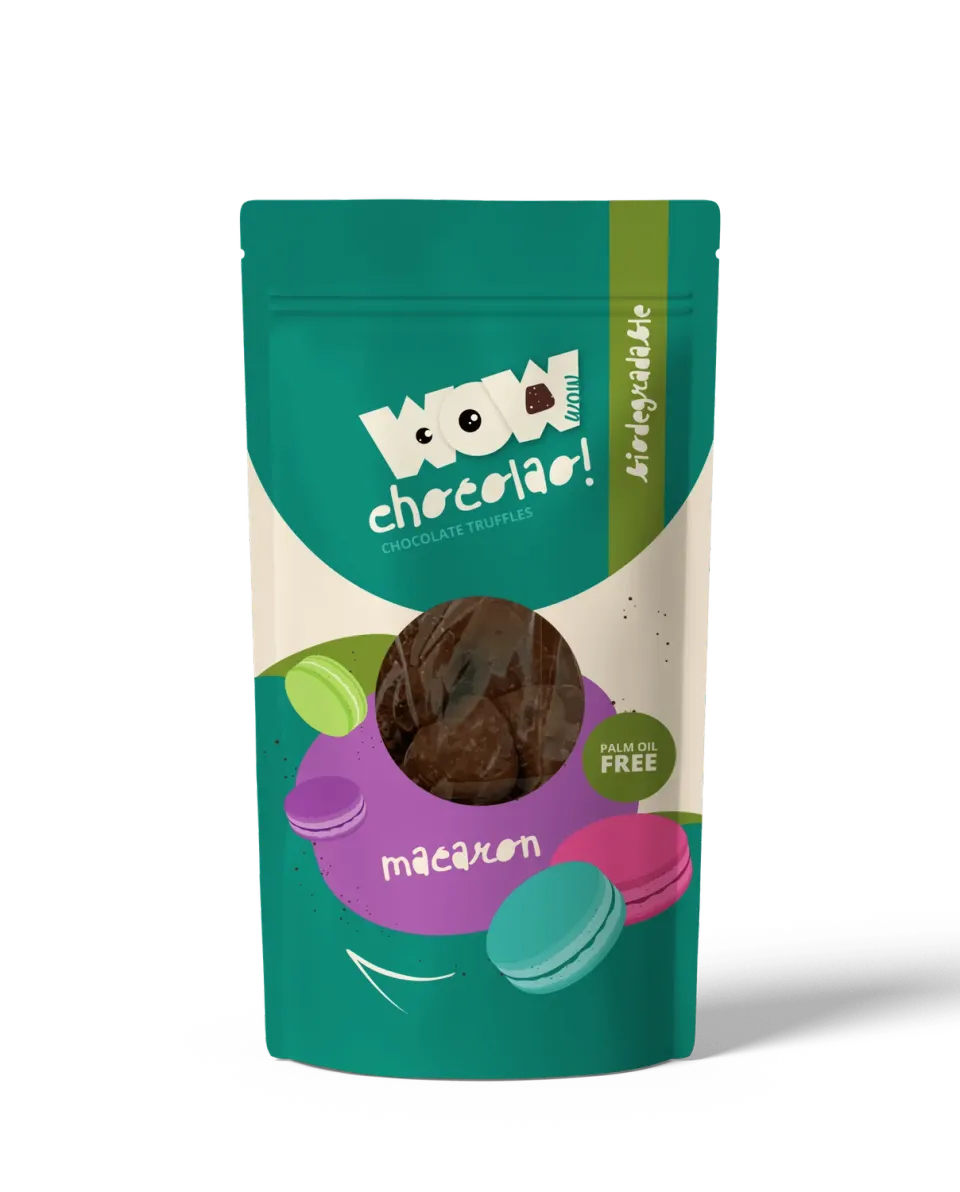 WOW Chocolao Macaron truffels zak 200g frans