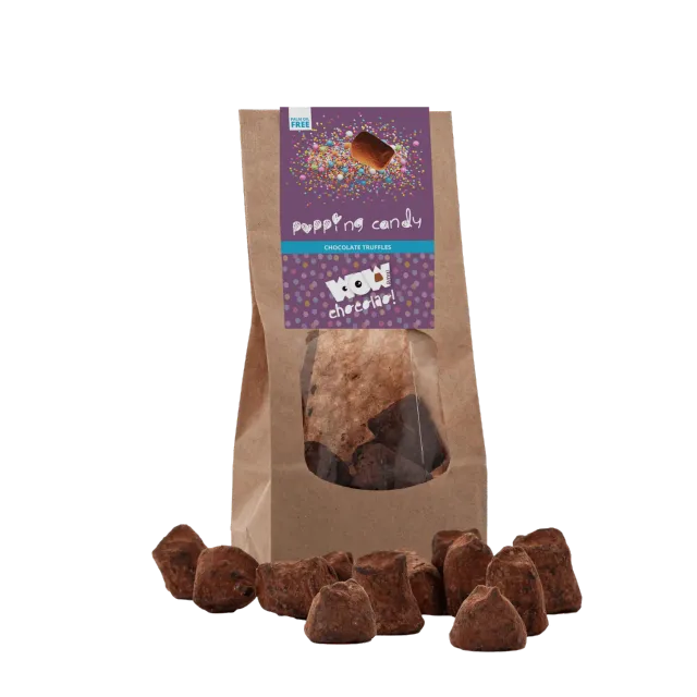 WOW Chocolao Popping Candy chocoladetruffels 130g