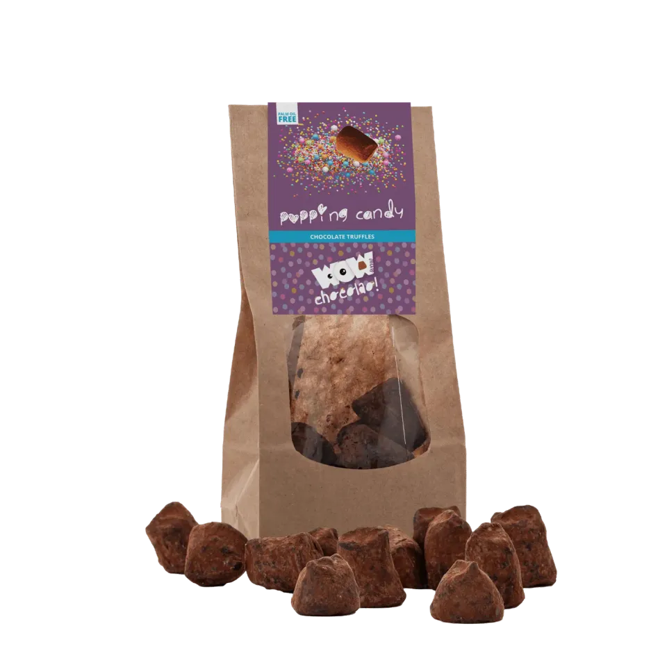 WOW Chocolao Popping Candy chocoladetruffels 130g