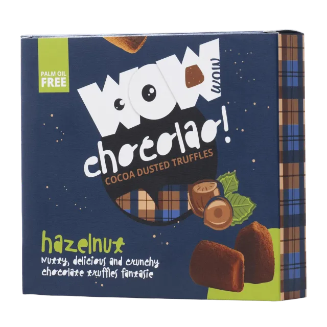 WOW Chocolao Hazelnoot truffels 250g XL box geroosterd