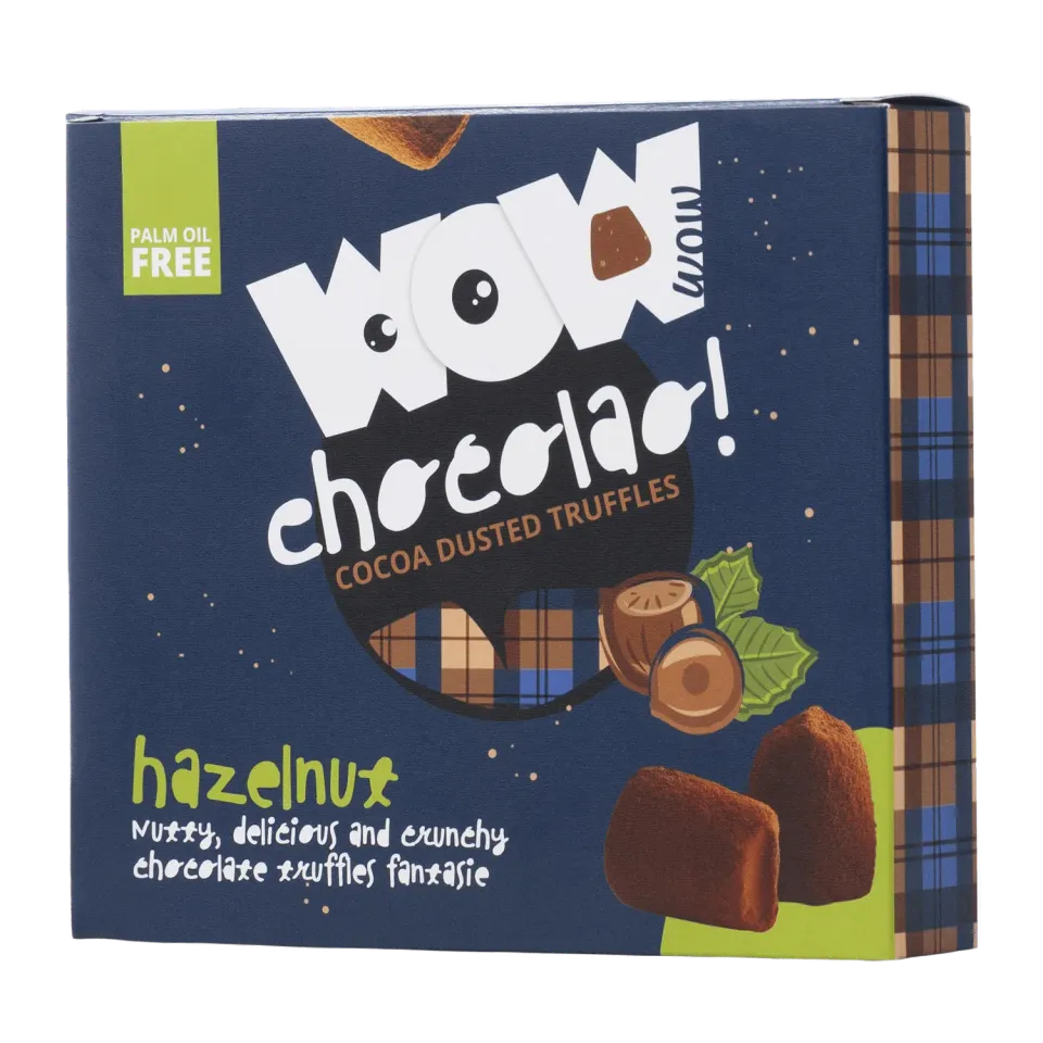 WOW Chocolao Hazelnoot truffels 250g XL box geroosterd