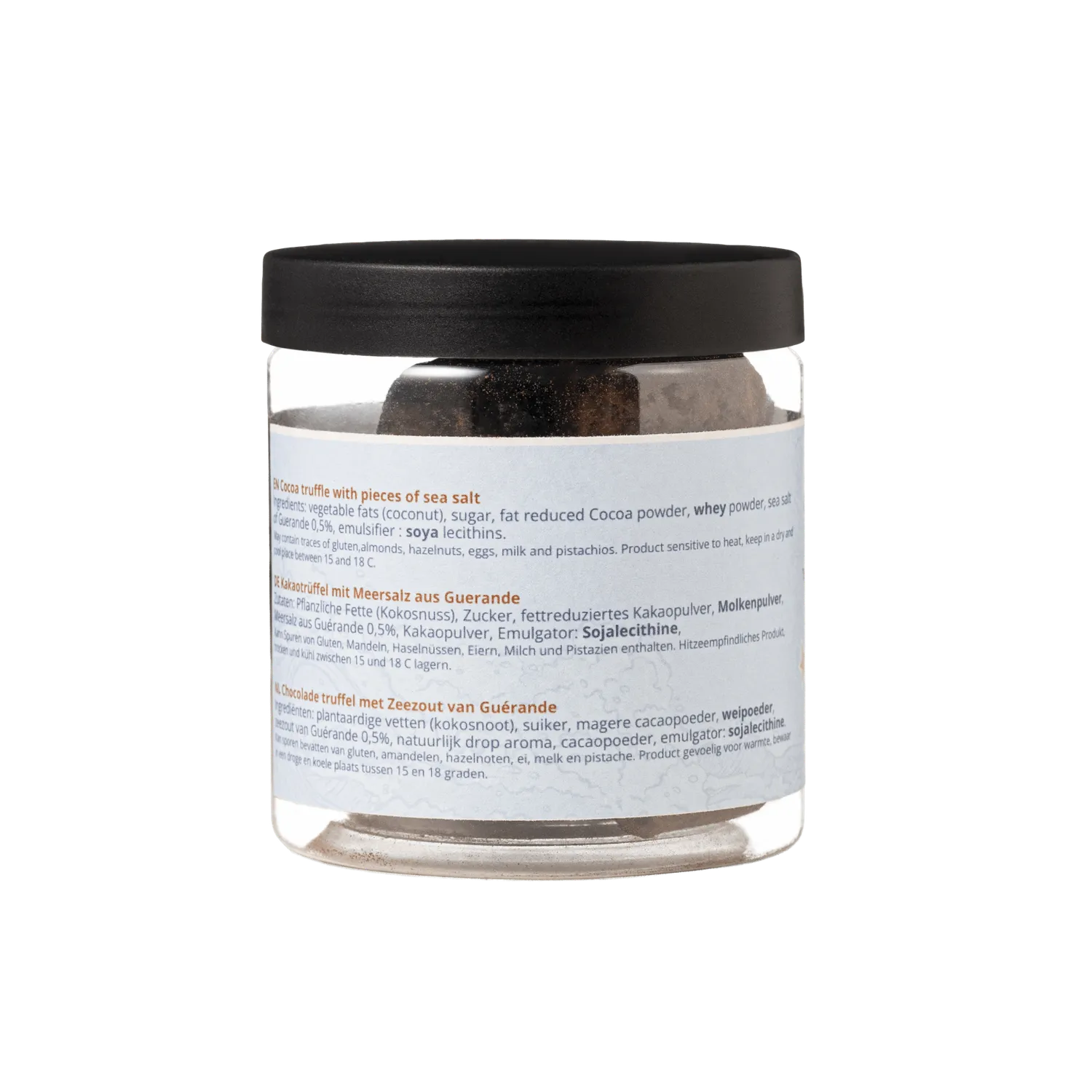 WOW Chocolao Chocoladetruffels Zeezout geschenkpot 130g zout-zoet