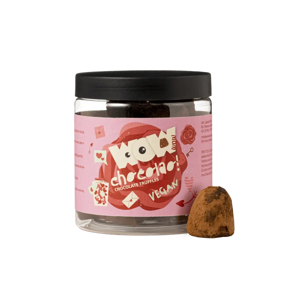WOW Chocolao Vegan chocoladetruffels 130g Valentijn