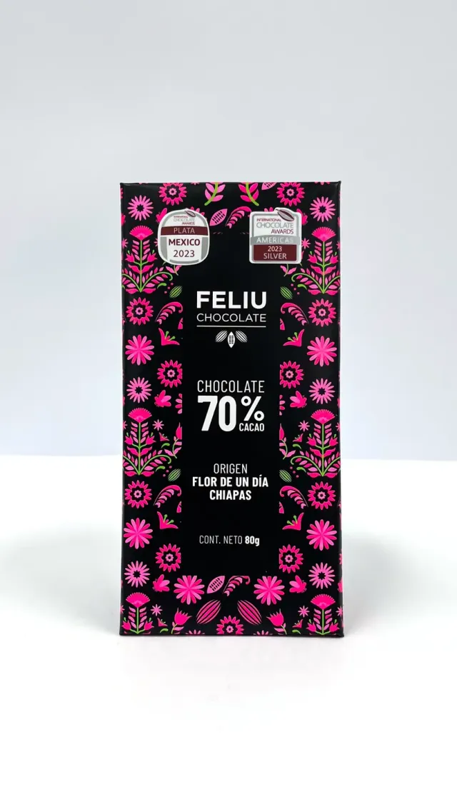Feliu Chocolate Flor de un día 70% pure reep 80g mango fruit