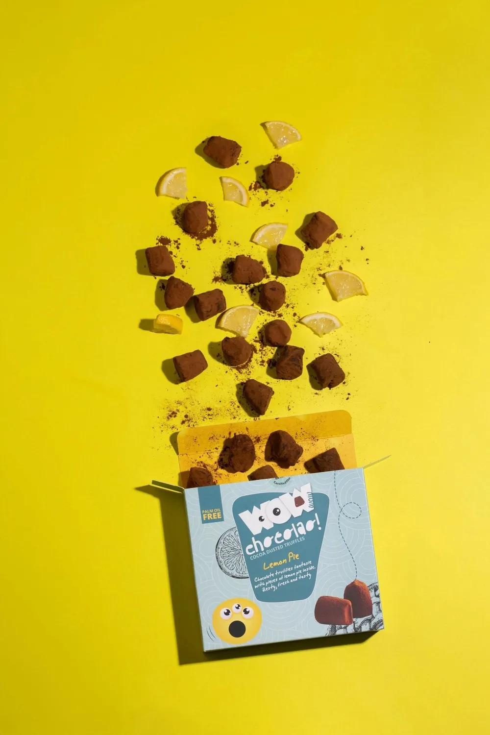 WOW Chocolao Citroen Taart truffels XL doos 250g knapperig