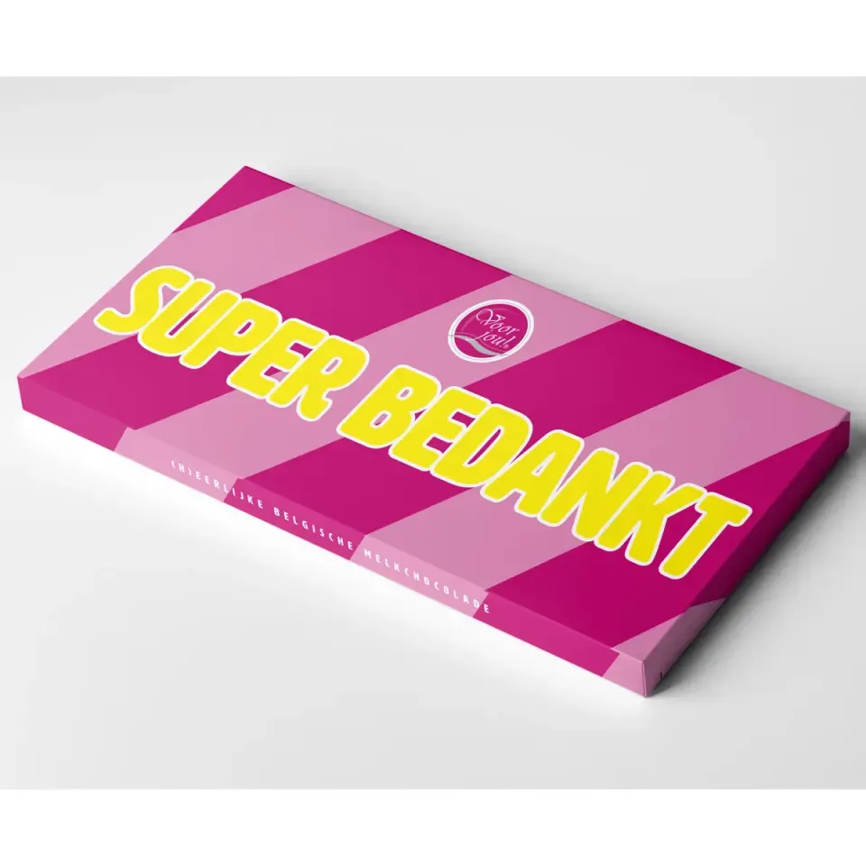 Voor Jou Wensreep Super Bedankt melkchocolade reep