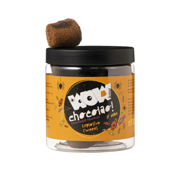 WOW Chocolao Exploding Sweets Halloween truffels cadeaupot 130g knetter