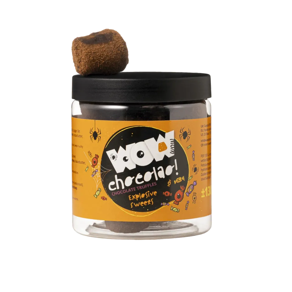 WOW Chocolao Exploding Sweets Halloween truffels cadeaupot 130g knetter