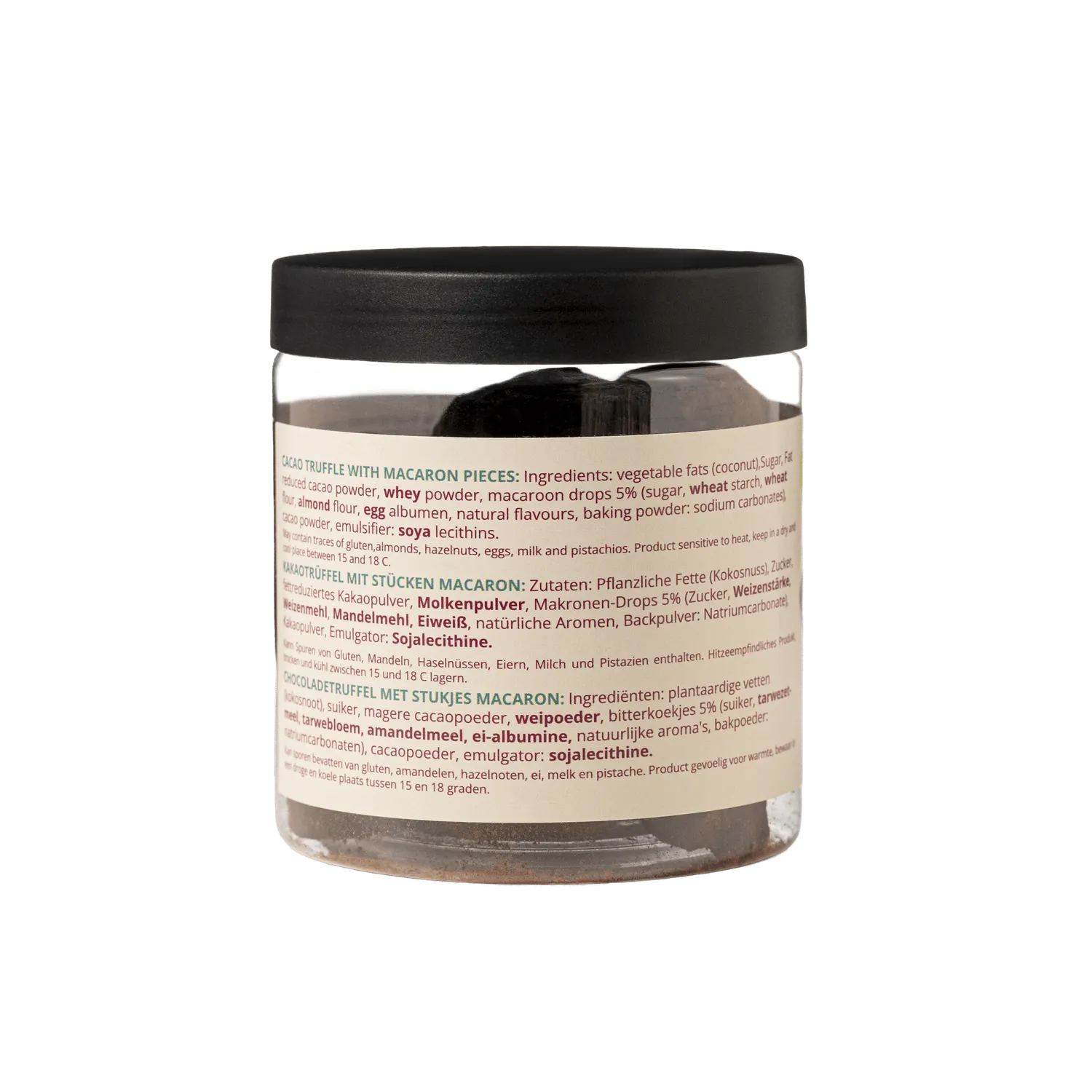 WOW Chocolao Macaron truffels pot 130g