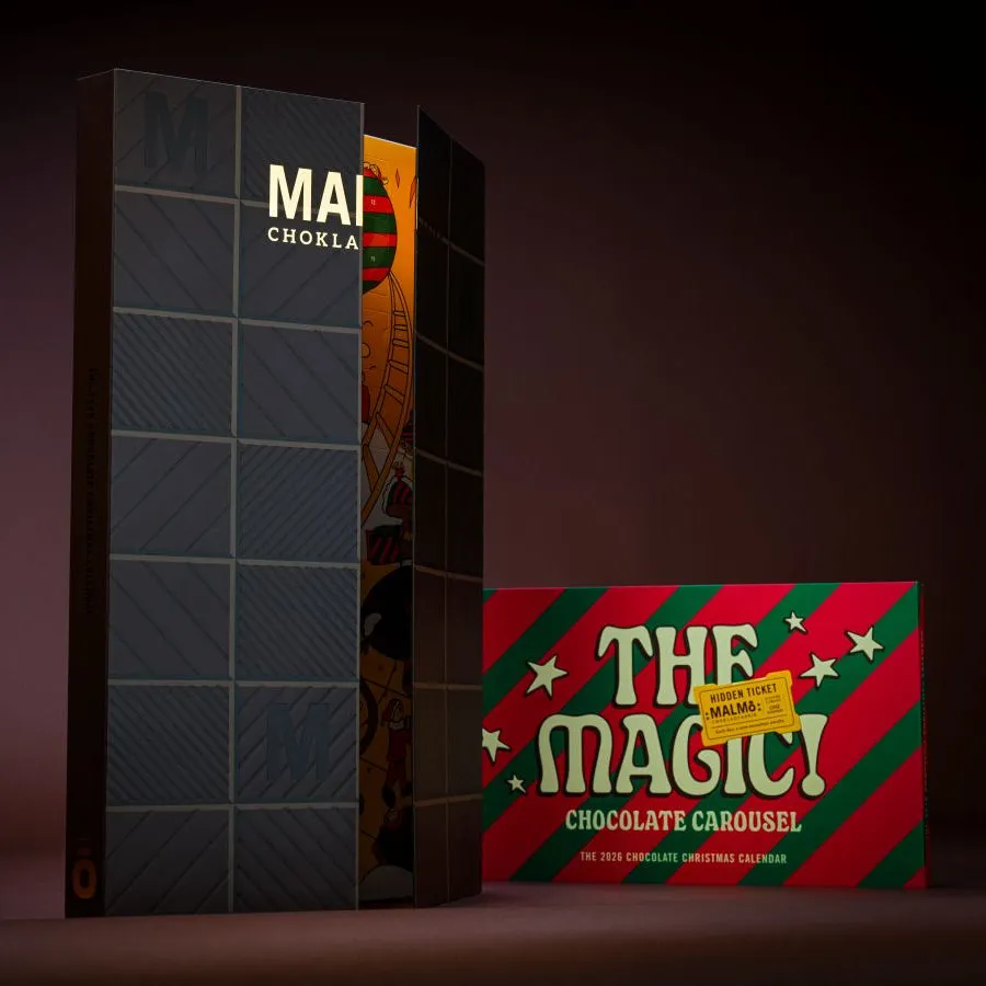 Malmö Chokladfabrik Julkalender 2026 adventskalender 258 g