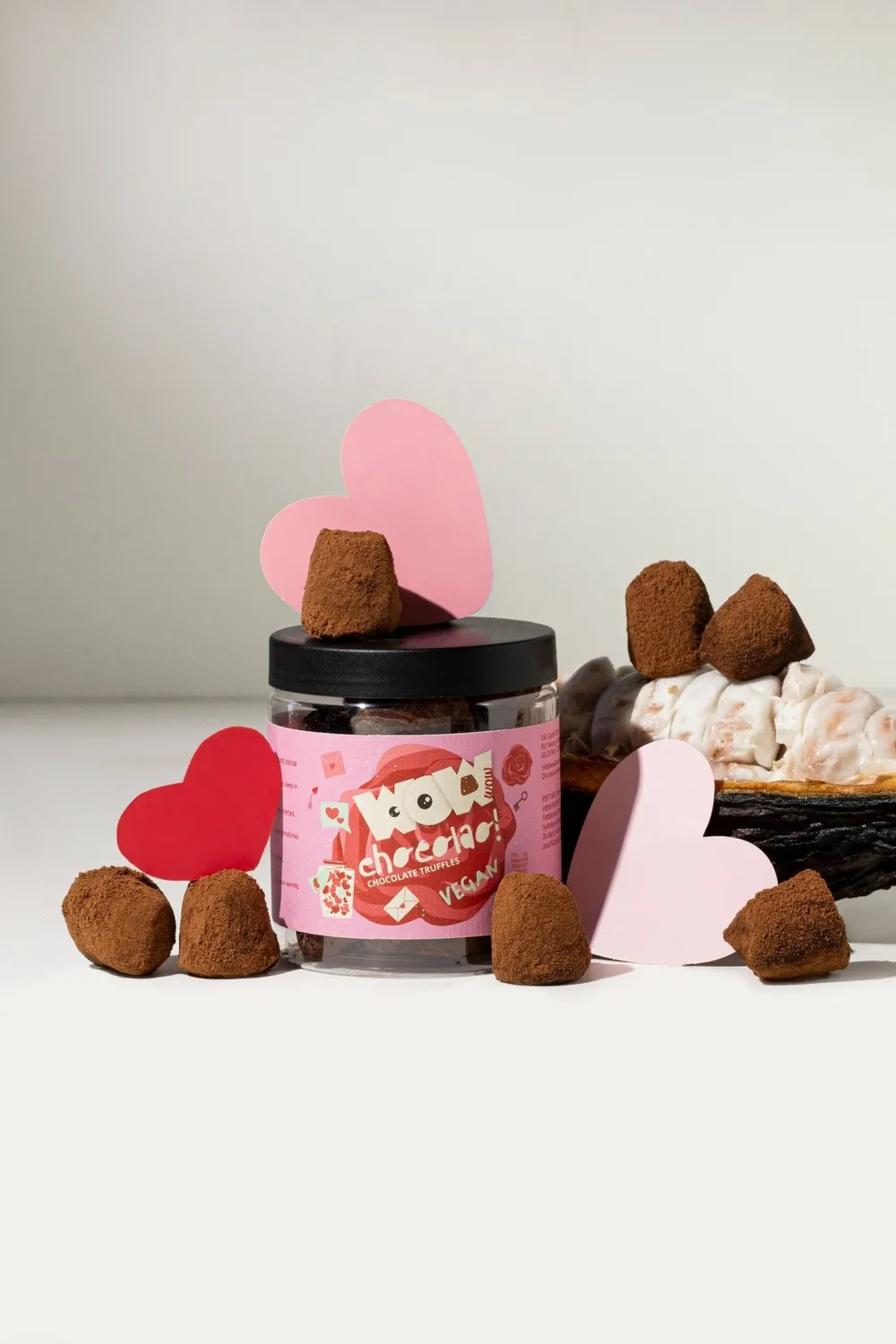 WOW Chocolao Vegan chocoladetruffels 130g Valentijn