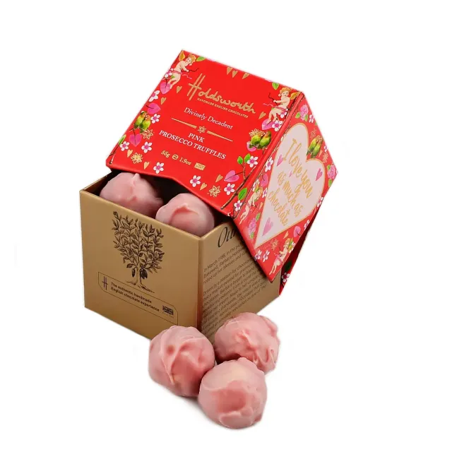 Holdsworth Petite Pink Prosecco truffels 55g wit