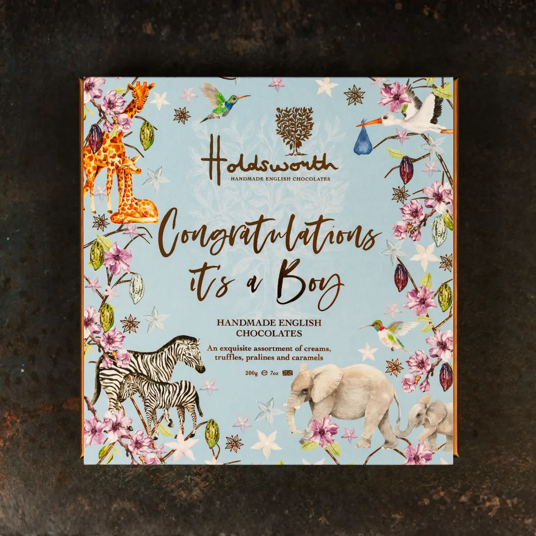 Holdsworth It’s a Boy chocolade cadeaudoos 110g assorti