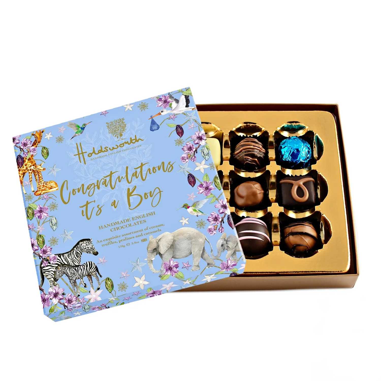 Holdsworth It’s a Boy chocolade cadeaudoos 110g assorti